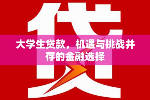 太保大学生贷款，机遇与挑战并存的金融选择
