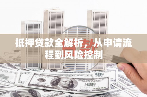 太保抵押贷款全解析，从申请流程到风险控制