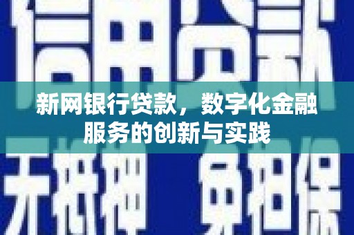 太保新网银行贷款，数字化金融服务的创新与实践