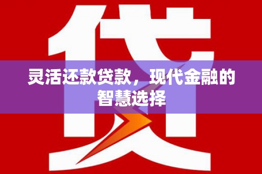 太保灵活还款贷款，现代金融的智慧选择