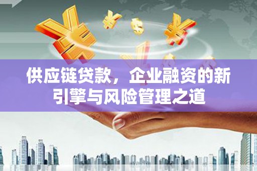 太保供应链贷款，企业融资的新引擎与风险管理之道