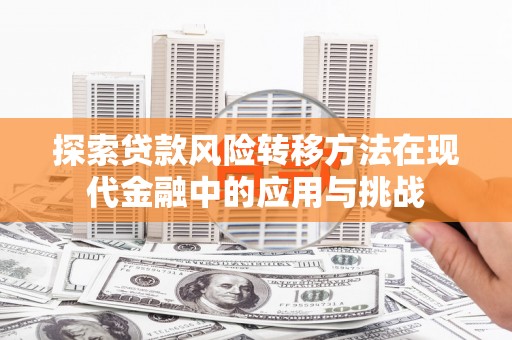 太保探索贷款风险转移方法在现代金融中的应用与挑战