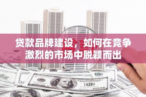 太保贷款品牌建设，如何在竞争激烈的市场中脱颖而出