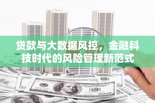太保贷款与大数据风控，金融科技时代的风险管理新范式