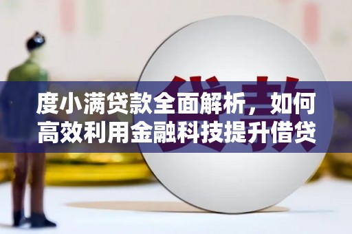太保度小满贷款全面解析，如何高效利用金融科技提升借贷体验
