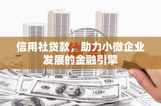 太保信用社贷款，助力小微企业发展的金融引擎