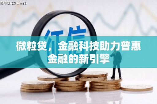 太保微粒贷，金融科技助力普惠金融的新引擎