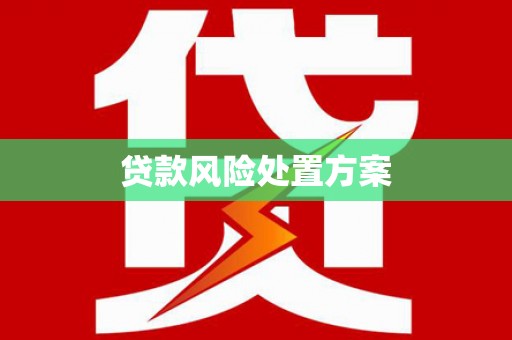太保贷款风险处置方案