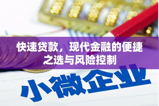 太保快速贷款，现代金融的便捷之选与风险控制