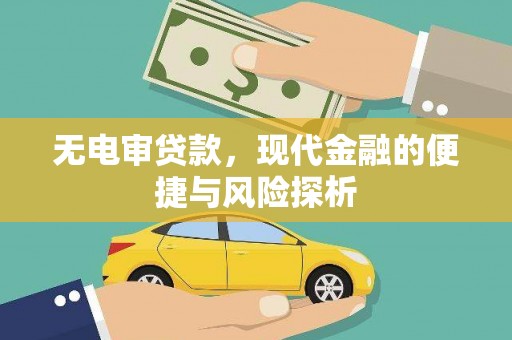 太保无电审贷款，现代金融的便捷与风险探析