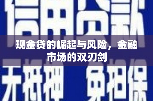 太保现金贷的崛起与风险，金融市场的双刃剑