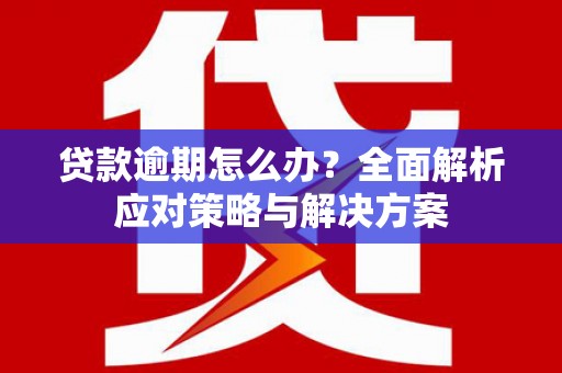 太保贷款逾期怎么办？全面解析应对策略与解决方案