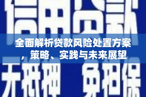 太保全面解析贷款风险处置方案，策略、实践与未来展望