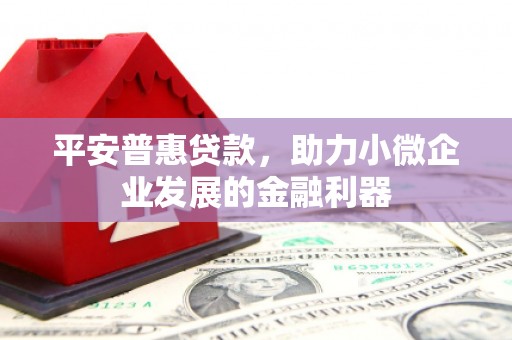 太保平安普惠贷款，助力小微企业发展的金融利器