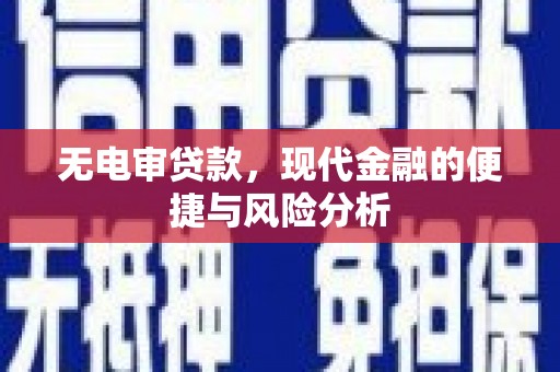 太保无电审贷款，现代金融的便捷与风险分析