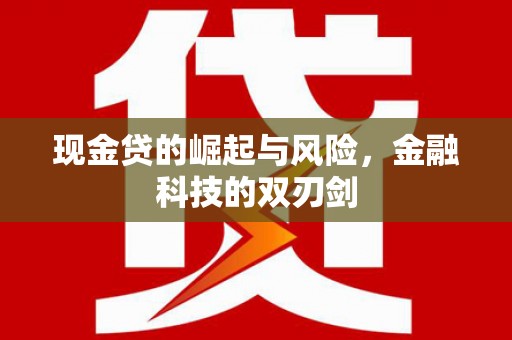 太保现金贷的崛起与风险，金融科技的双刃剑