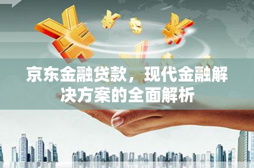 太保京东金融贷款，现代金融解决方案的全面解析