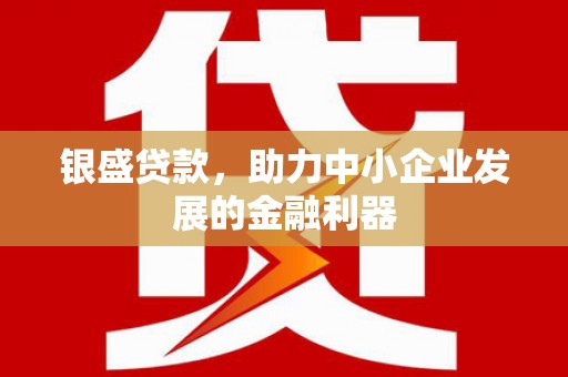 太保银盛贷款，助力中小企业发展的金融利器