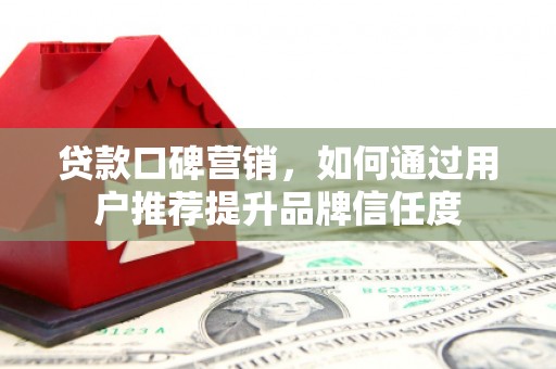 太保贷款口碑营销，如何通过用户推荐提升品牌信任度