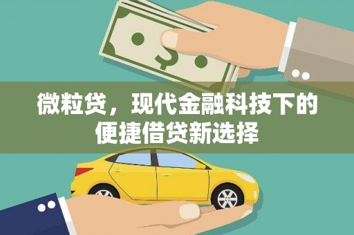 太保微粒贷，现代金融科技下的便捷借贷新选择