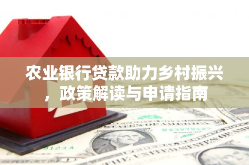 太保农业银行贷款助力乡村振兴，政策解读与申请指南
