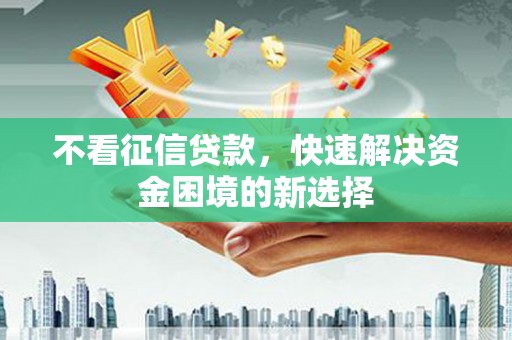 太保不看征信贷款，快速解决资金困境的新选择