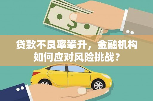 太保贷款不良率攀升，金融机构如何应对风险挑战？