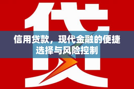 太保信用贷款，现代金融的便捷选择与风险控制