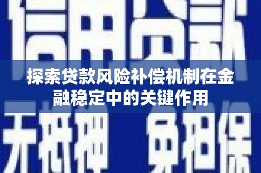 太保探索贷款风险补偿机制在金融稳定中的关键作用