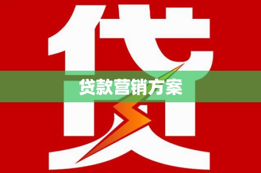 太保贷款营销方案
