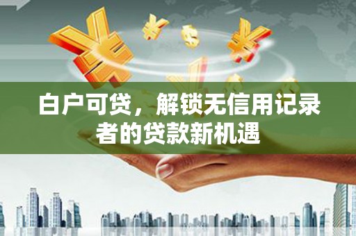 太保白户可贷，解锁无信用记录者的贷款新机遇