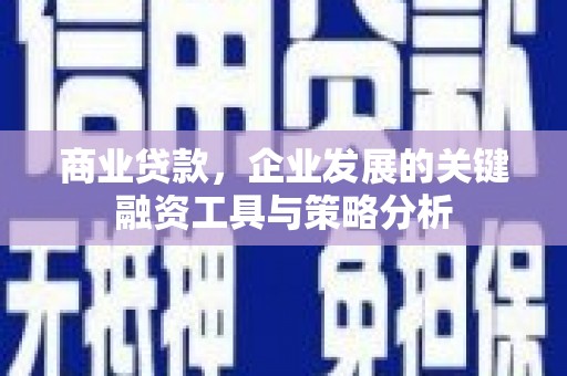 太保商业贷款，企业发展的关键融资工具与策略分析