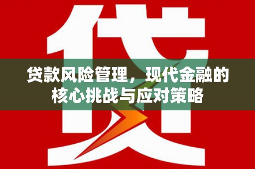 太保贷款风险管理，现代金融的核心挑战与应对策略