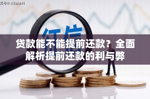 太保贷款能不能提前还款？全面解析提前还款的利与弊