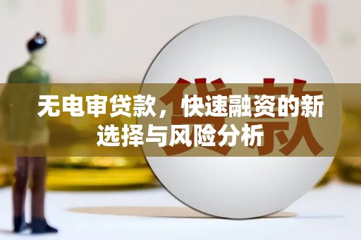 太保无电审贷款，快速融资的新选择与风险分析