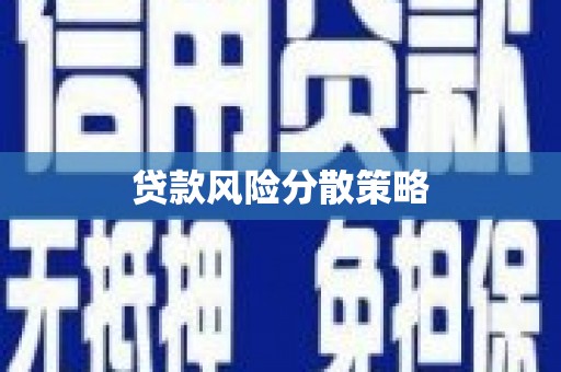 太保贷款风险分散策略