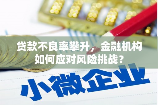 太保贷款不良率攀升，金融机构如何应对风险挑战？