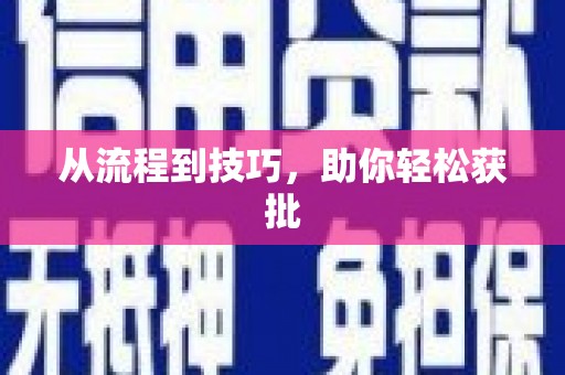 太保从流程到技巧，助你轻松获批